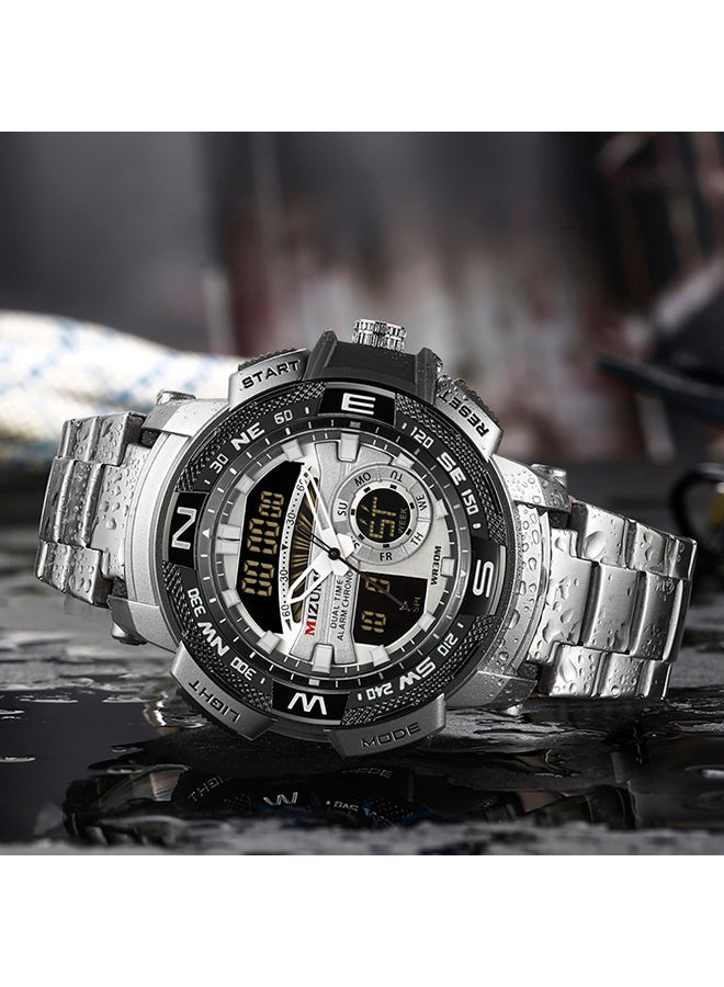 ميزومس ساعة يد رقمية وبعقارب مصنوعة من المعدن طراز J4373-3 unisex - Image 2