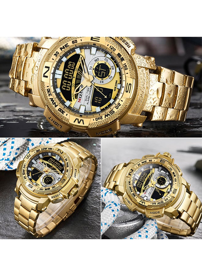 ميزومس ساعة يد رقمية وبعقارب مصنوعة من المعدن طراز J4373-1 unisex - Image 3