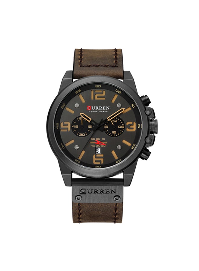 CURREN - Leather Chronograph Wrist Watch J4370-1 - Image 1