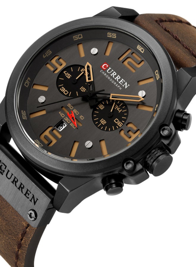 CURREN - Leather Chronograph Wrist Watch J4370-1 - Image 1