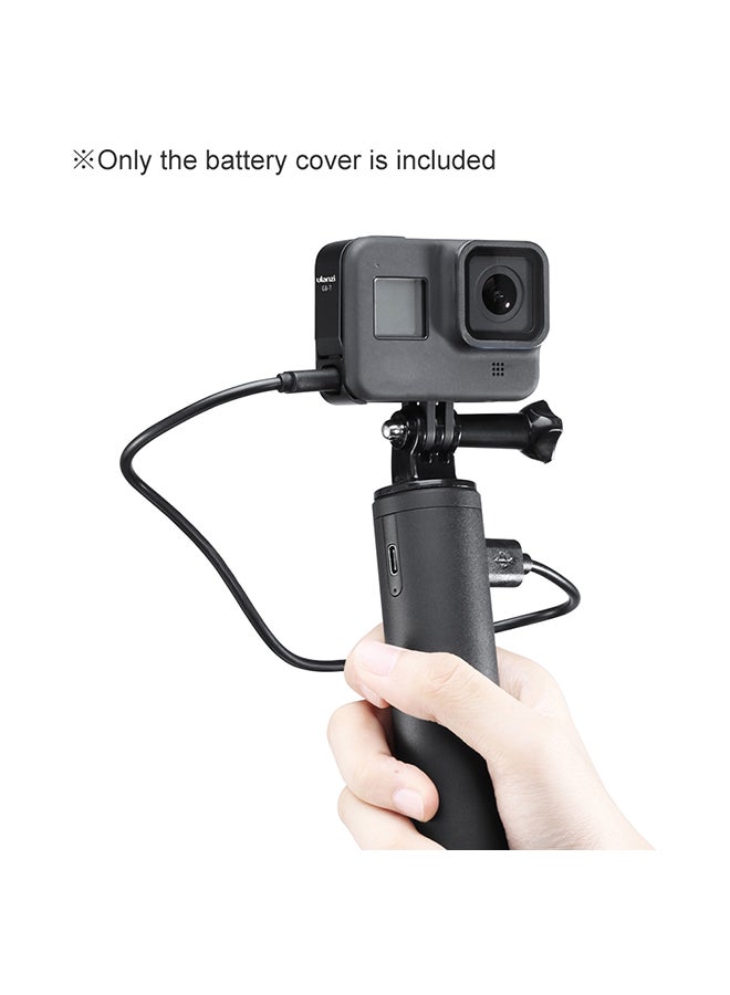 Ulanzi - G8-7 Action Camera Battery Cover Lid Removeable Type-C Charging Port Adapter Black - Image 1