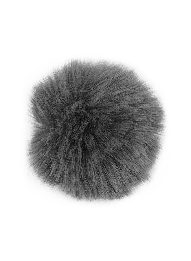 Clip-on Microphone Furry Windshield Mic Muff D7977GY-C Grey  - Image 4