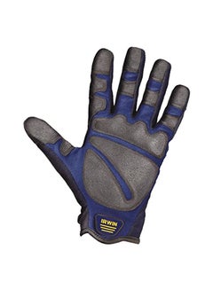 IRWIN 2-Piece Heavy Duty Gloves Set Blue/Black XL  - Image 1