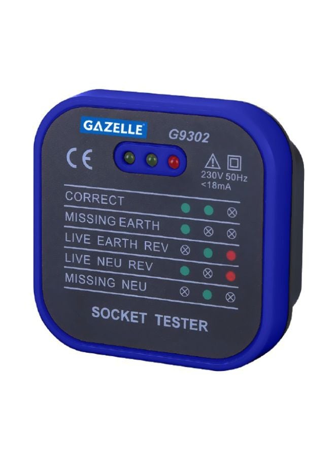 Gazelle Digital Socket Tester Blue/Black - Image 1
