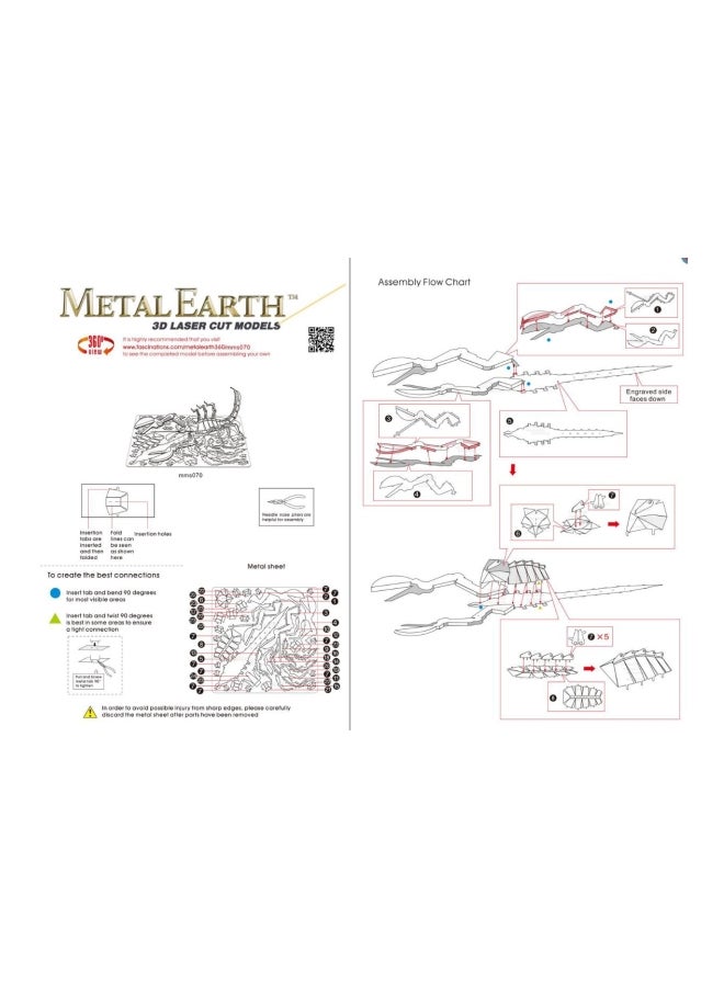Fascinations Metal Earth Scorpion 3D Model Kit MMS070  - Image 3
