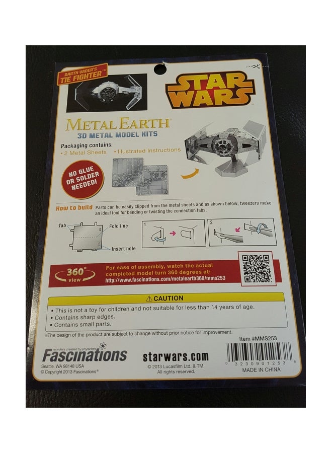 Fascinations Star Wars Darth Vader's Tie Fighter Model Kit MMS253 - Image 3
