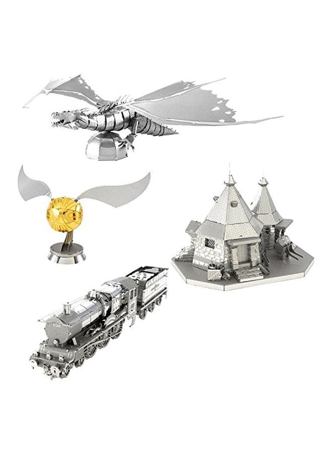 Fascinations 4-Piece Harry Potter 3D Metal Model Kit - Image 1