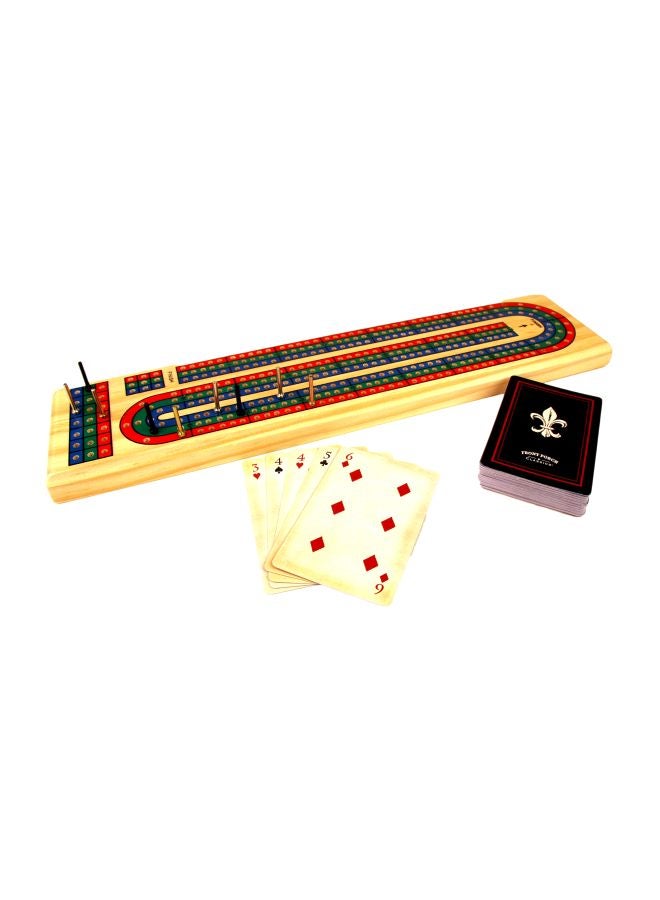 Front Porch Classics Solid Wood Cribbage Card Game 53705 - Image 1