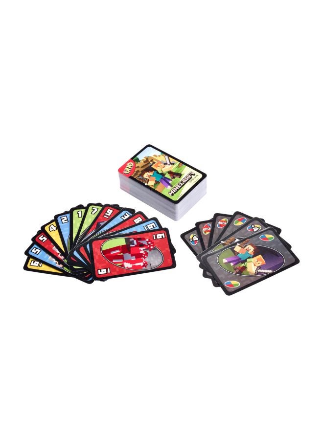 Mattel Games UNO Minecraft Card Game - Image 1