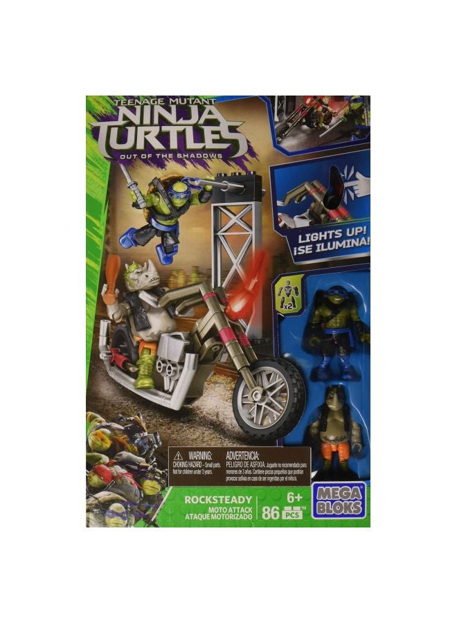 Mega Bloks 86-Piece Teenange Mutant Ninja Turtles Out Of The Shadows Moto Attack Playset DPF79 - Image 3
