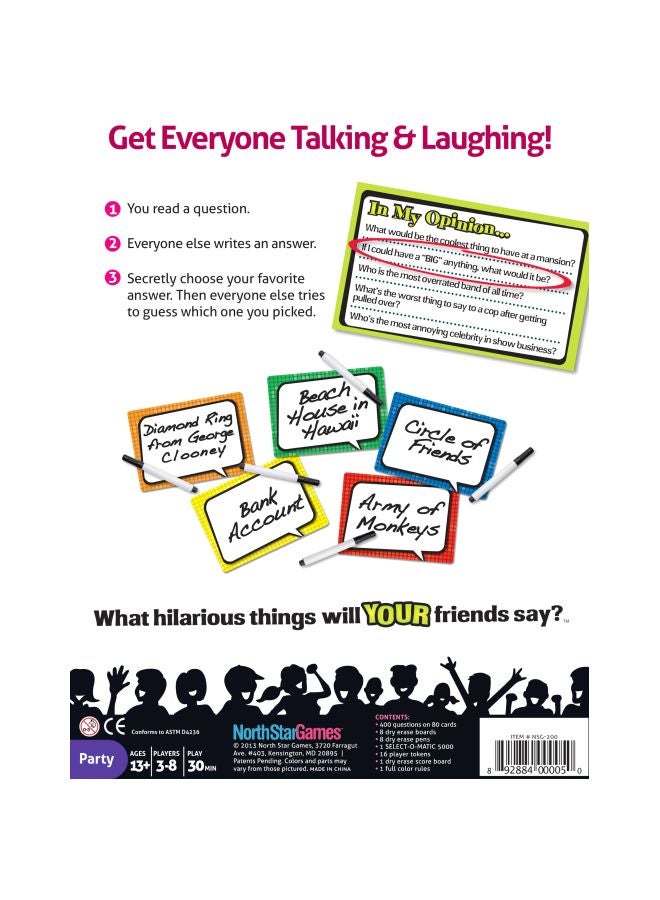 نورث ستار جايمز لعبة بطاقات الحفلات ساي إيني ثينج طراز 200NSG - Image 2