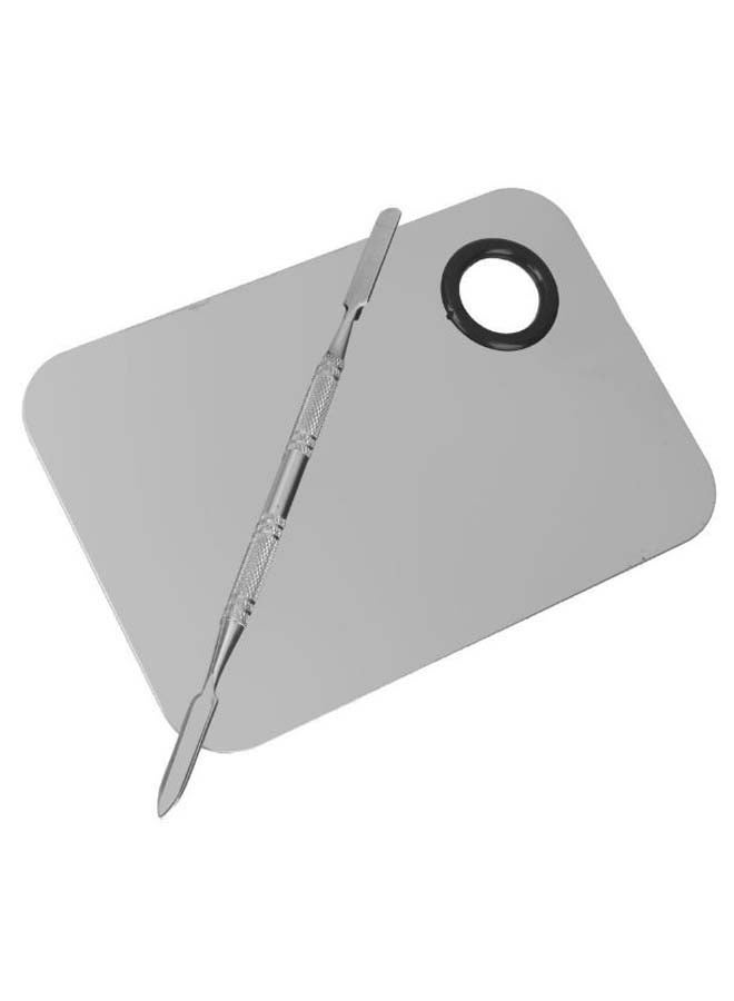 يمارت علبة مكياج تحتوي على أداة وضع المكياج فضي - Image 2