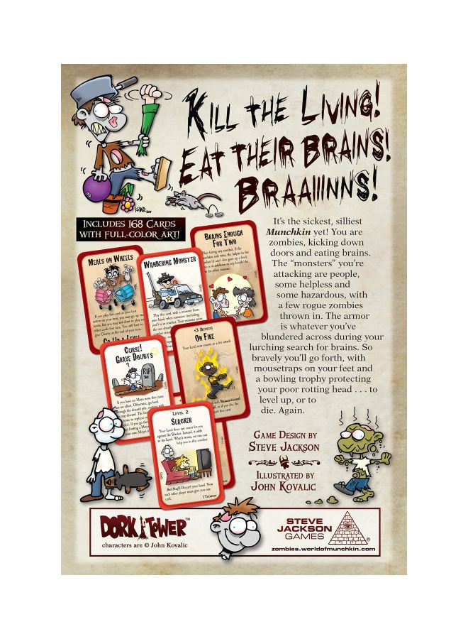 STEVE JACKSON GAMES - Munchkin Zombies Card Game 1481SJG - Image 1