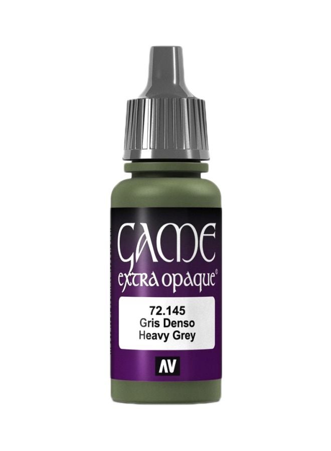 Vallejo Game Color Extra Opaque Paint VJ72145 Heavy Grey