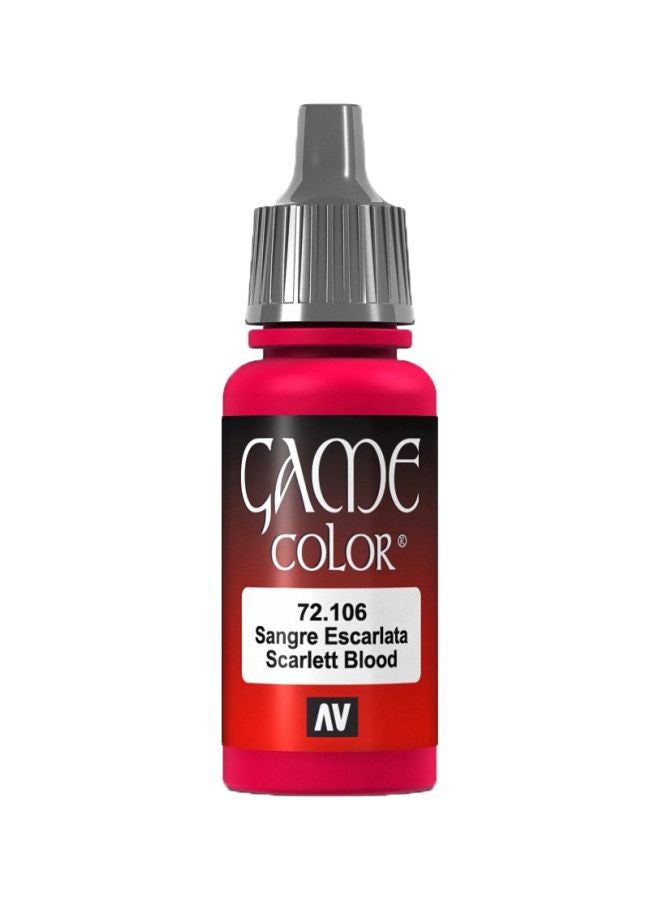 Game Color Paint VJ72106 Scarlett Blood