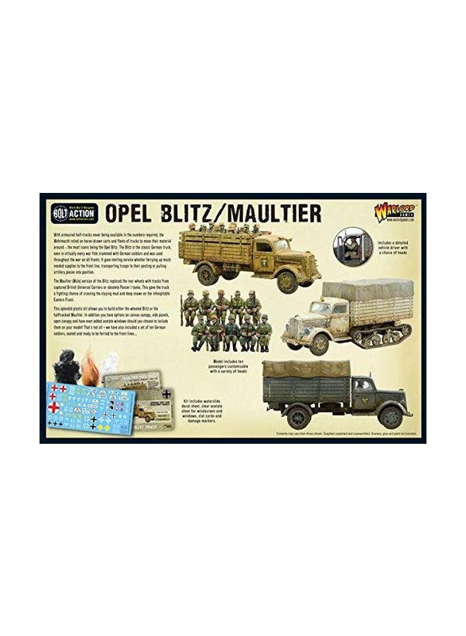 Bolt Action Opel Blitz/Maultier Plastic Model Kit 402012018 - v1578929890/N33510709A_3