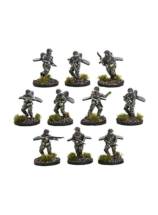 WARLORD GAMES - 10-Piece Konflikt 47 Us Firefly Jump Infantry Playset 452210401 - Image 1