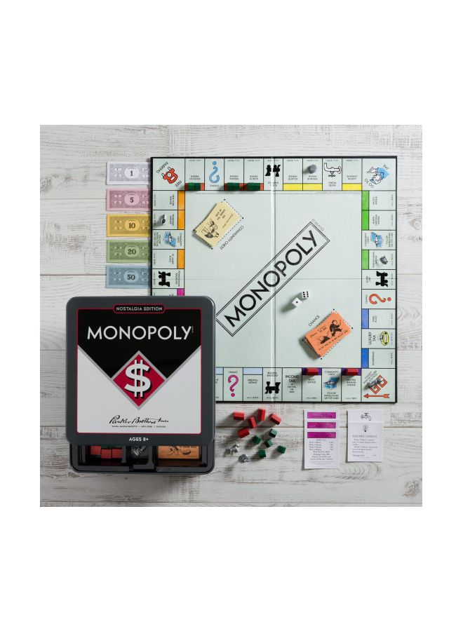 Winning Solutions Monopoly Nostalgia Tin Board Game 22502 - Image 2