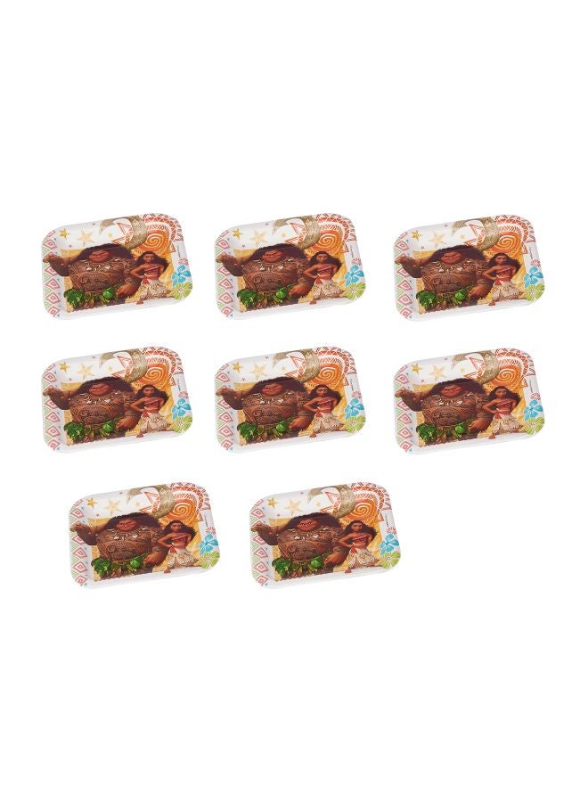American Greetings Pack Of 8 Moana Paper Dessert Plates 013051678081 - Image 1