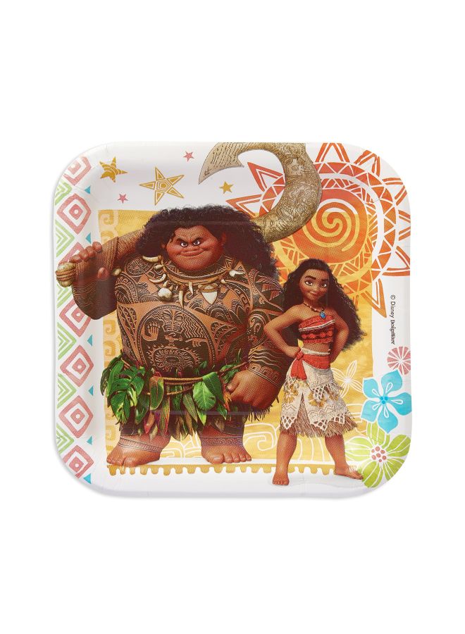 American Greetings Pack Of 8 Moana Paper Dessert Plates 013051678081 - Image 2