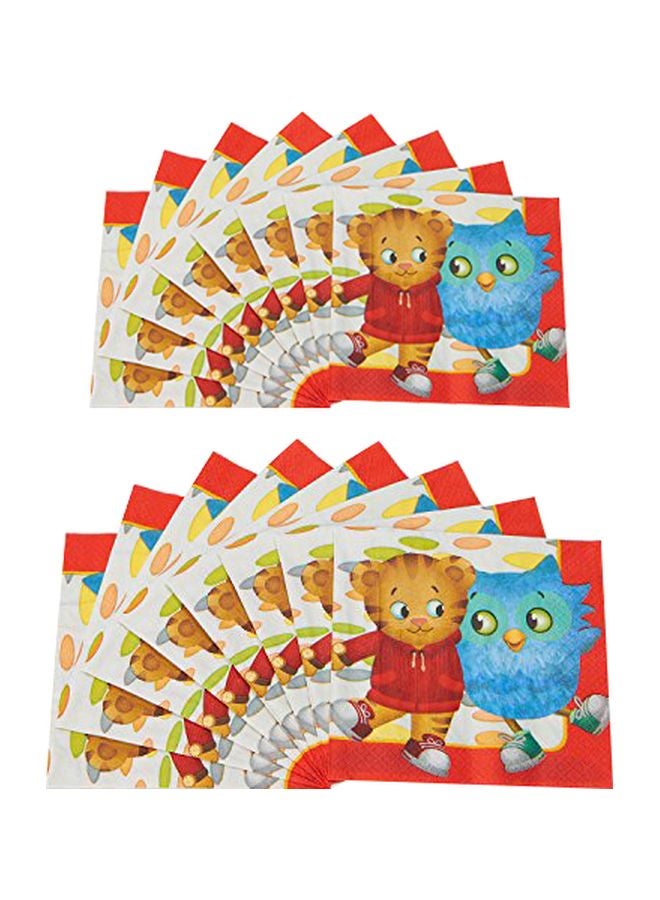 American Greetings Pack Of 16 Daniel Tiger Lunch Napkins  - Image 1