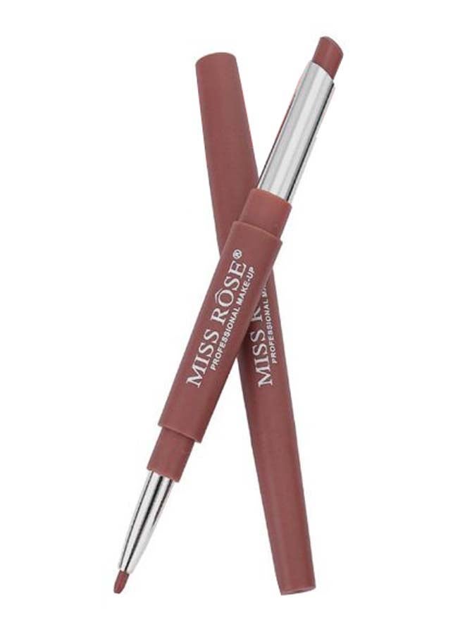 مس روز أحمر شفاه مطفأ 2 في 1 مضاد للمياه مع محدد شفاه 39 وردي - Image 1