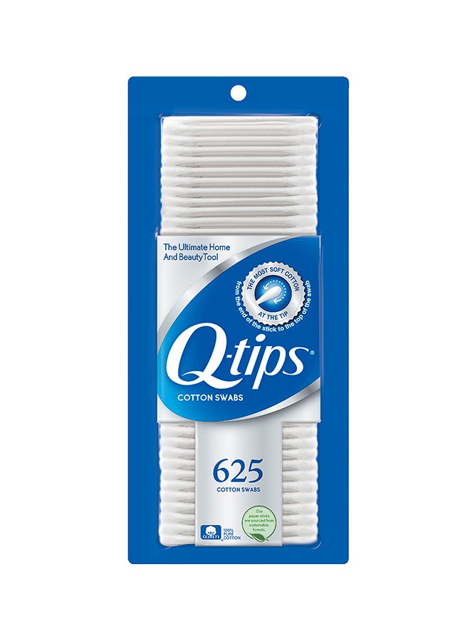 Q-tips 625-Piece Cotton Swabs White - Image 1