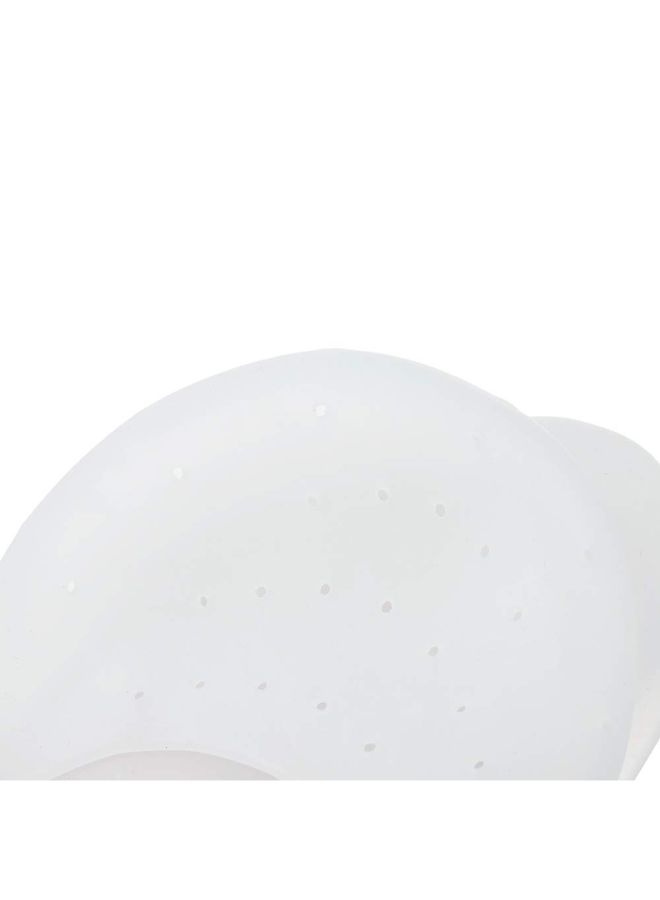 Generic Soft Silicone Moisturizing Gel Heel Socks White - Image 2
