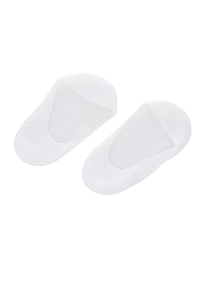 Generic Soft Silicone Moisturizing Gel Heel Socks White - Image 1