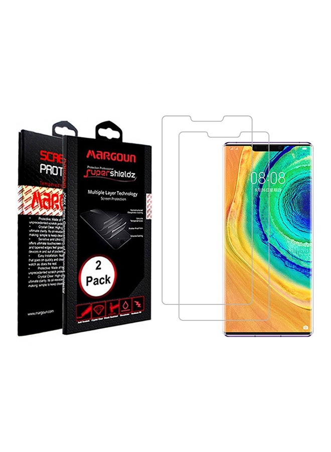 MARGOUN Pack Of 2 Tempered Glass Screen Protector For Huawei Mate 30 Pro Clear - Image 2