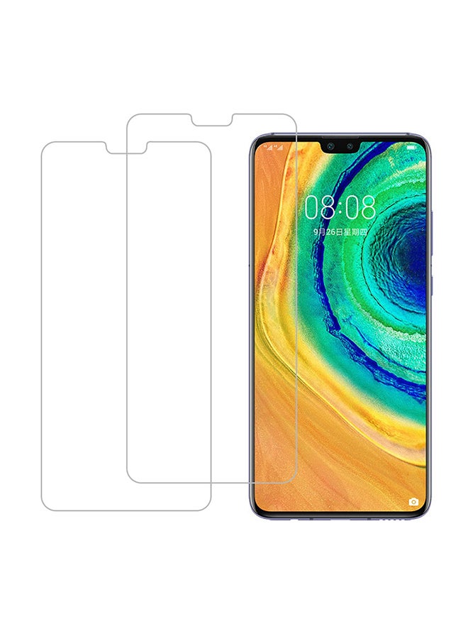 مارجون زوج لاصقات حماية للشاشة من الزجاج المقوى لهاتف هواوي ميت 30 شفاف - Image 1