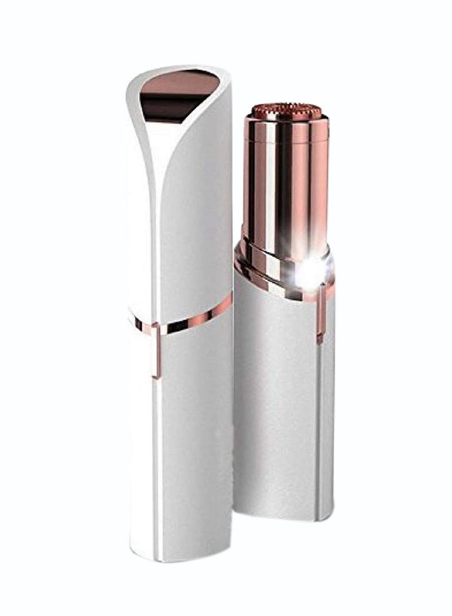 جهاز إلكتروني لإزالة شعر الوجه أبيض/وردي ذهبي