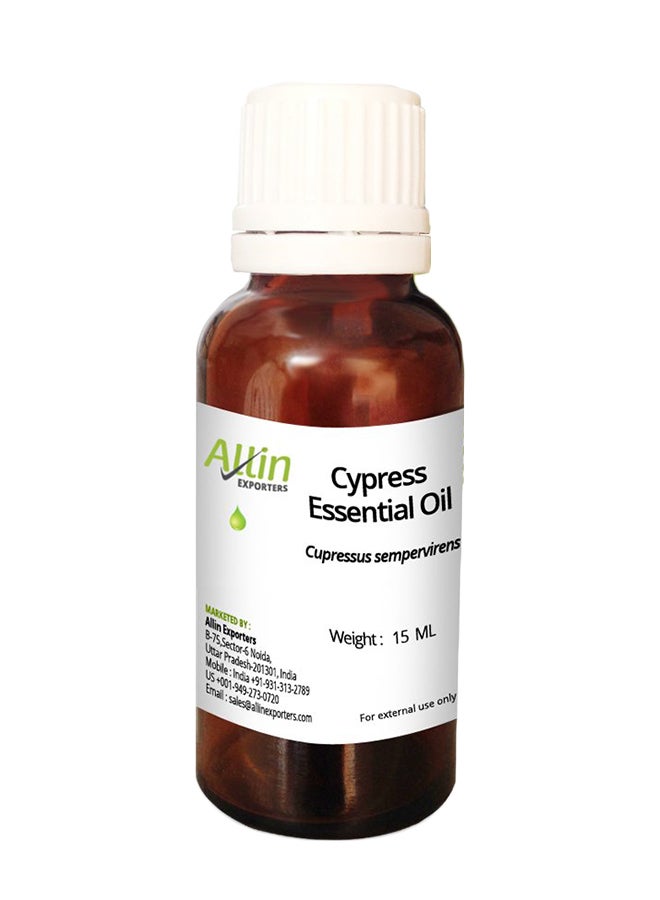 Allin Exporters Steam-Distilled Cypress Essential Oil 15ml 