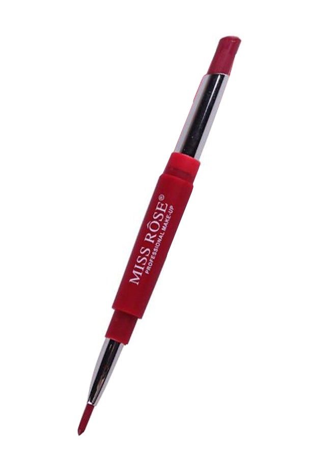 2-In-1 Shiny Lipstick With Lipliner 04 Ruby Lush Shade