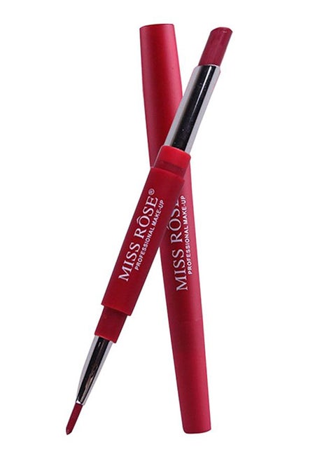 2-In-1 Shiny Lipstick With Lipliner 04 Ruby Lush Shade