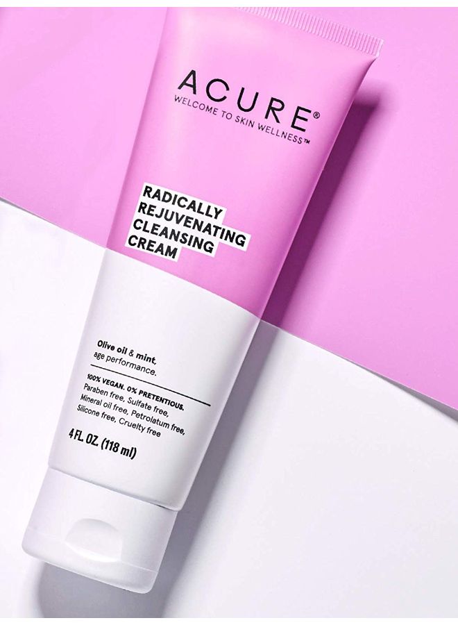 Acure Rejuvenating Cleansing Cream Purple and White 4ounce  - Image 3