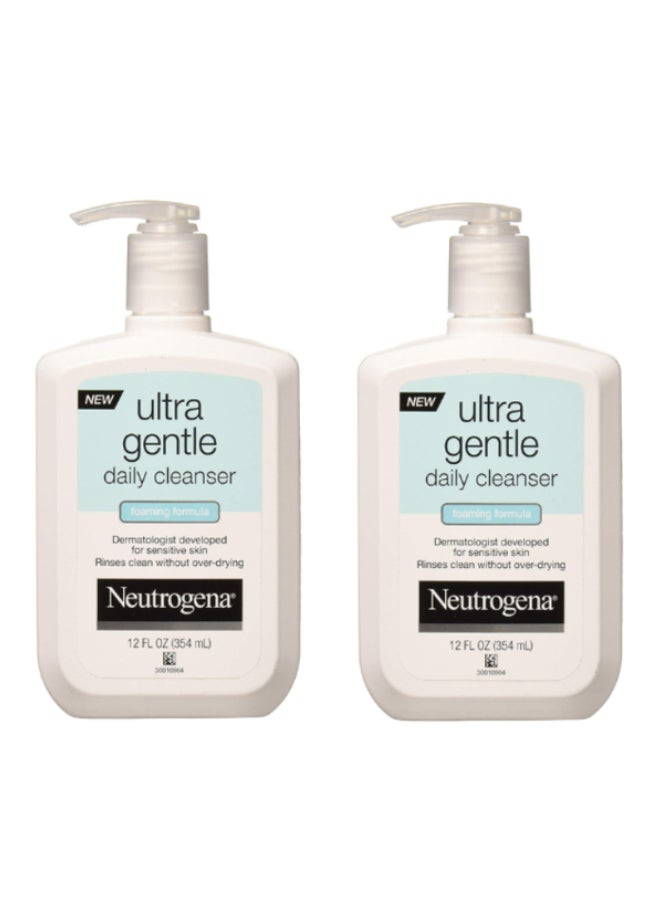 نيوتروجينا مجموعة منظف وجه يومي لطيف للغاية من عبوتين 12fluid_ounce - Image 1