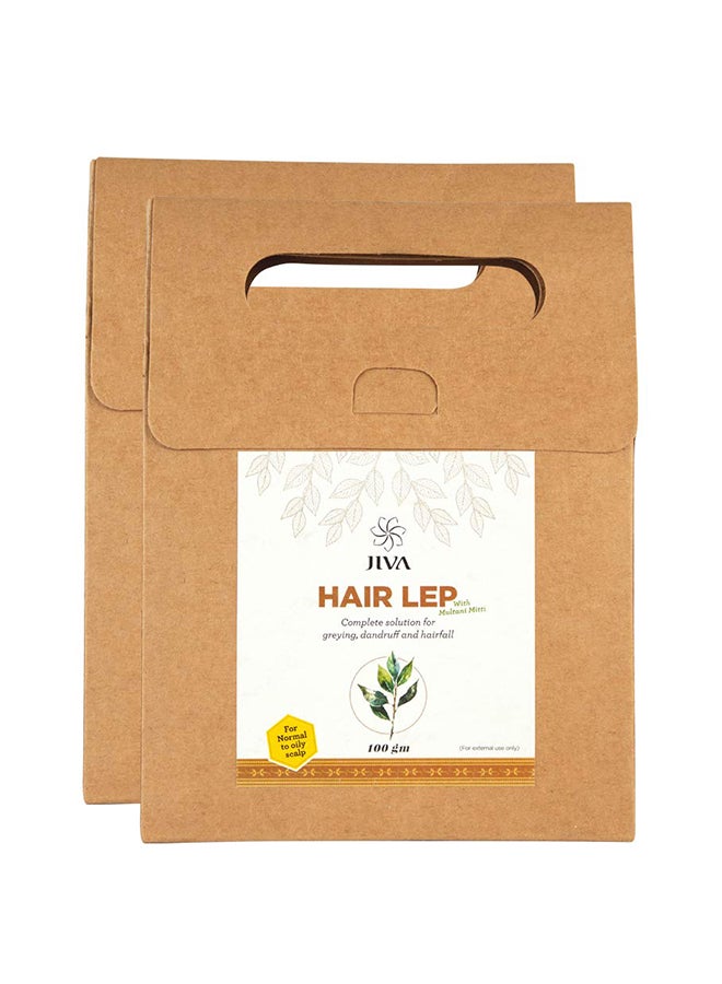 Pack Of 2 Hair Lep With Multani Mitti 100grams