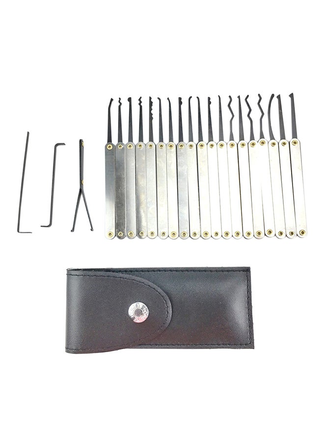 22-Piece Strong Home Repair Fixing Lock Unlock Tool Set Grey/Black 14 x 2.5 x 5.5cm  - Image 1