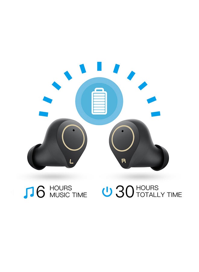 Generic - High Sound In-Ear Bluetooth Headphones Black - Image 1