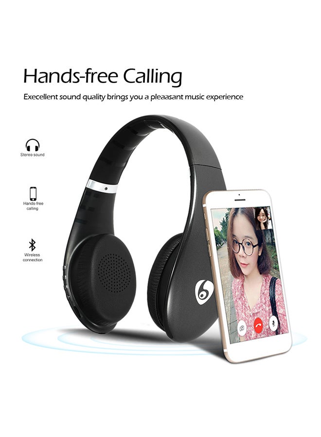 Over-Ear Stereo Bluetooth Headphones Black - Image 4
