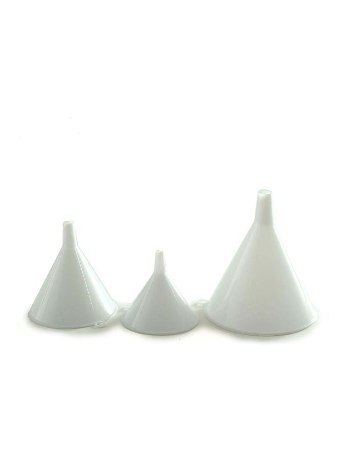 Norpro 3-Piece Plastic Funnel White  - Image 3