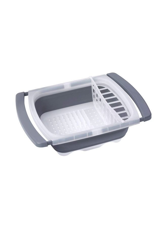 PREPWORKS Progressive Collapsible Over Folding Drainer Grey/White 16.5x12.25inch - Image 1