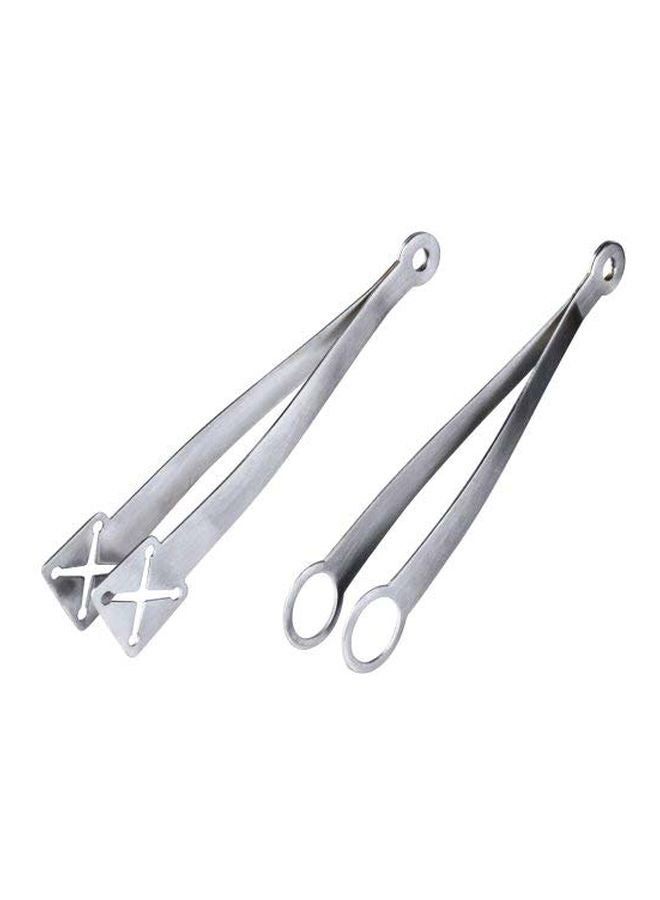 Prepworks from Progressive 2-Piece Stainless Steel Appetizer Tongs Silver  - Image 1