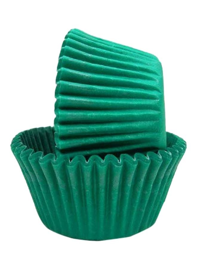 40-Piece Greaseproof Baking Cup Green 1.87x1.25inch