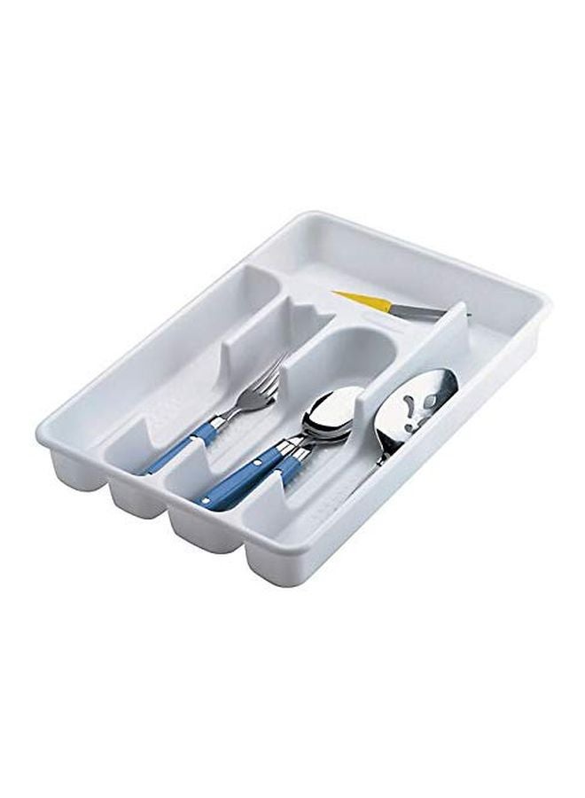 5-Slot Cutlery Tray White 13.4x9.1x1.8inch - v1578983492/N33773160A_3