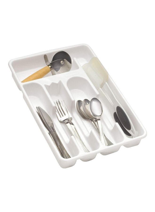 5-Slot Cutlery Tray White 13.4x9.1x1.8inch - v1578983493/N33773160A_2