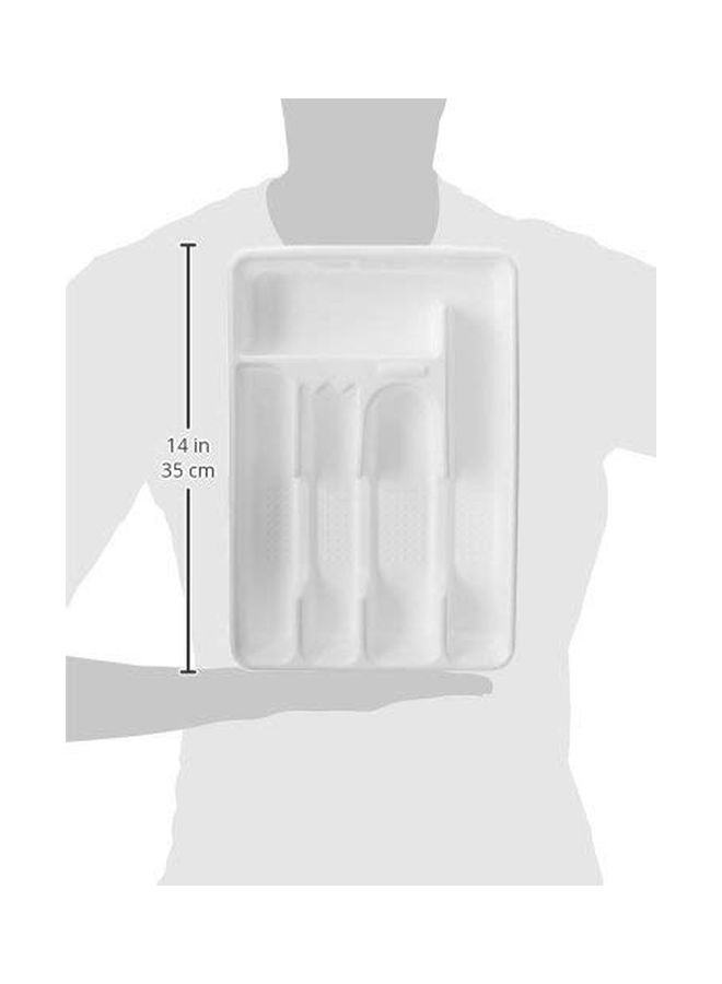 Rubbermaid 5-Slot Cutlery Tray White 13.4x9.1x1.8inch - Image 4