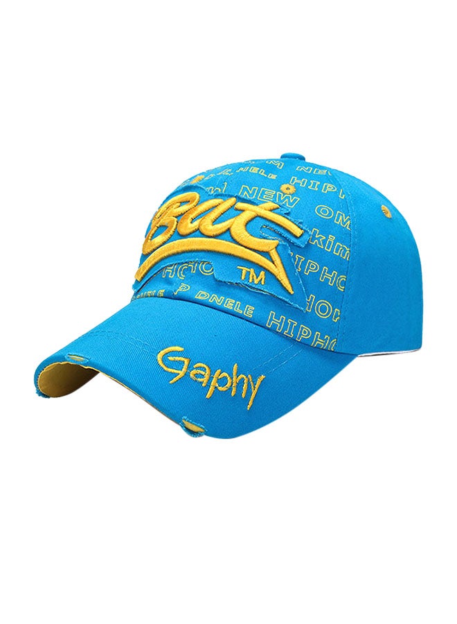 Baseball Snapback Cap Blue/Yellow