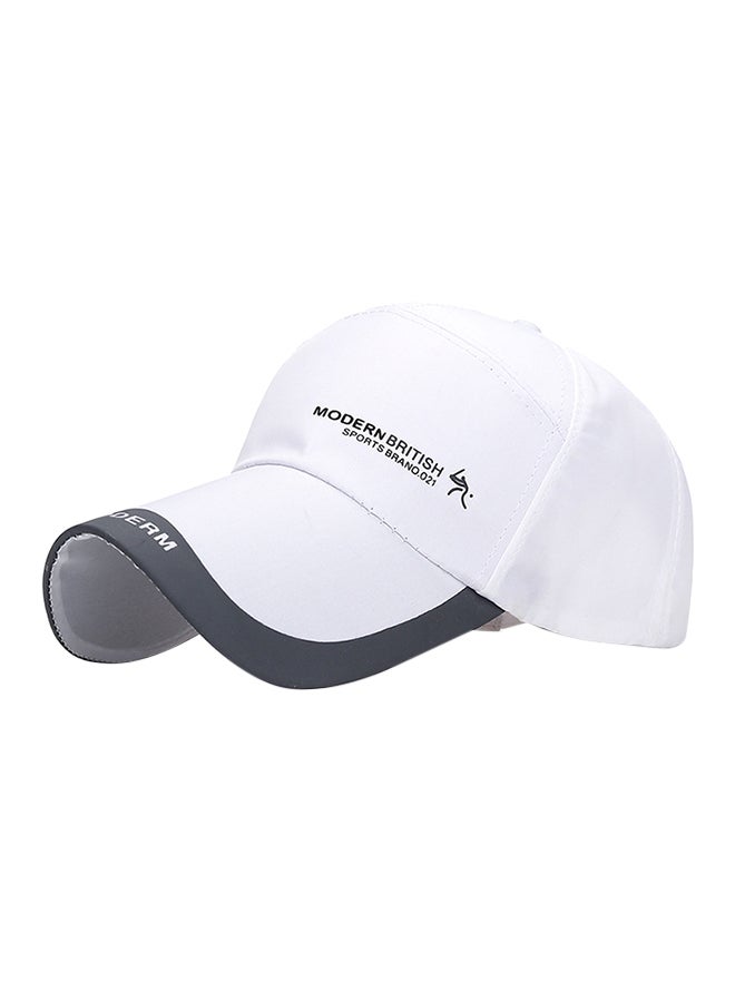 Baseball Snapback Cap White 